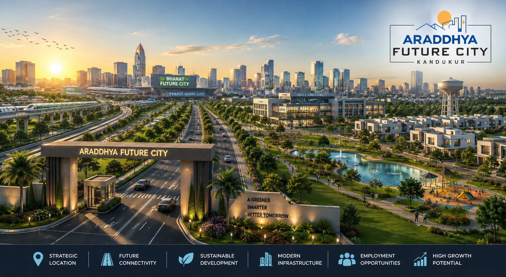 360 degree preview of Plot Paradise Future City